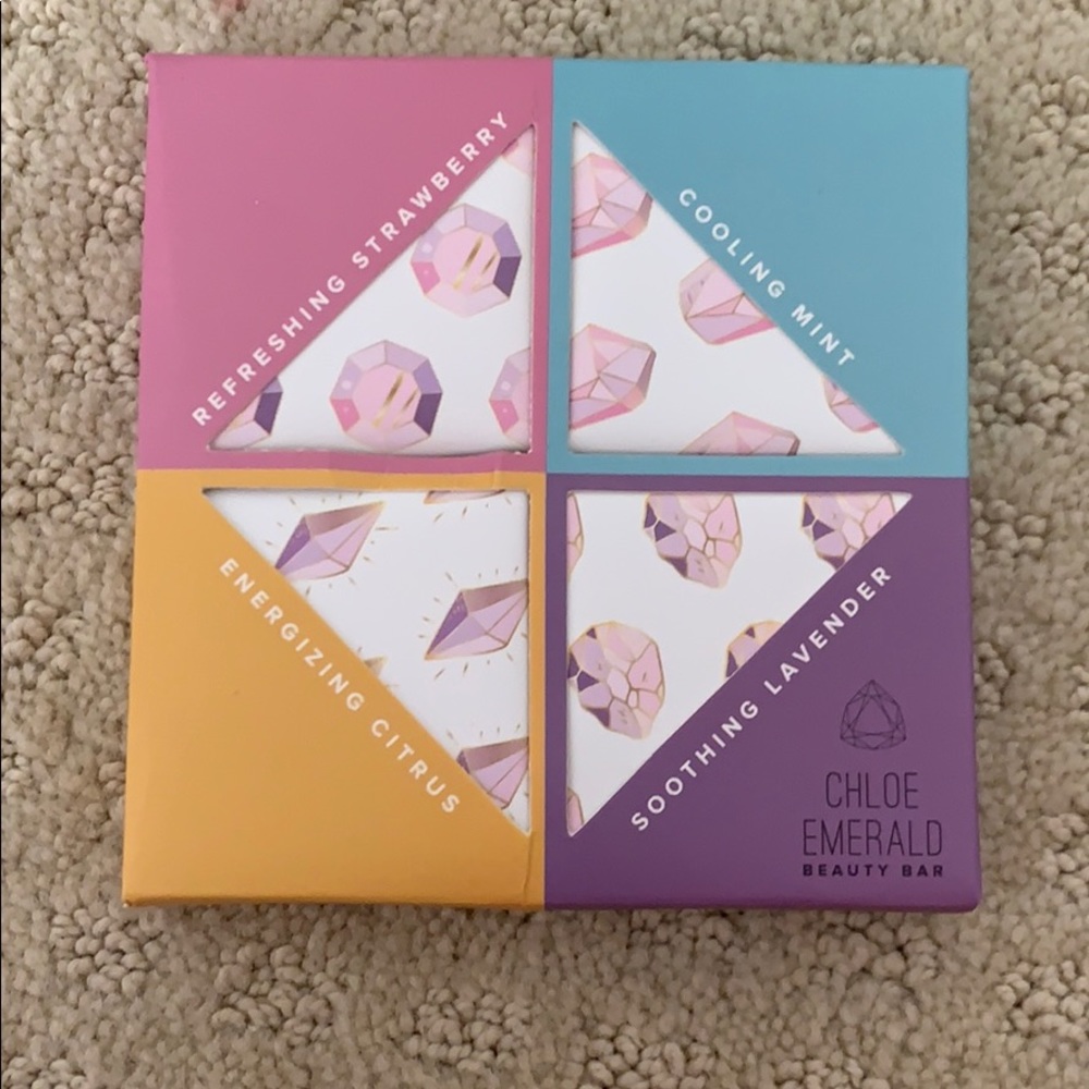 Chloe Emerald 4-Piece Beauty Bar Soap Set